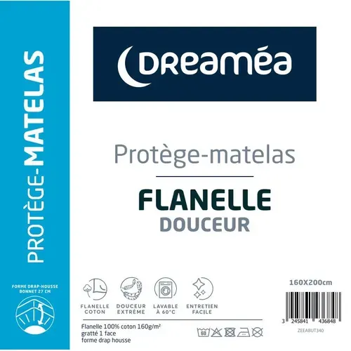 Protège matelas 160x200 cm DREAMEA TENDRESSE