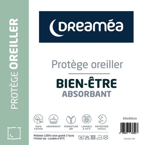 Protège oreiller 60x60 cm DREAMEA BIEN-ETRE