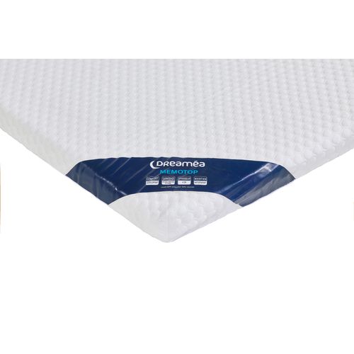 Surmatelas 90x190 cm ép.4 cm DREAMEA MEMOTOP