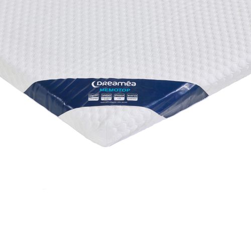 Surmatelas 160x200 cm ép.4 cm DREAMEA MEMOTOP vue accessoires