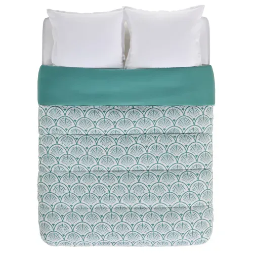 Couette 260x240 cm DREAMEA BE LOUISON vue de profil