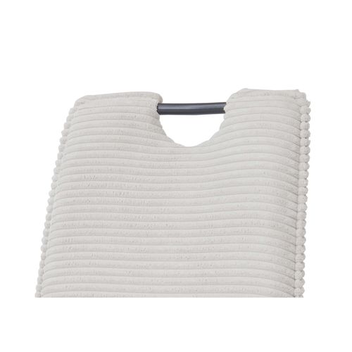 Chaise velours côtelé LILLY Beige vue détaillée