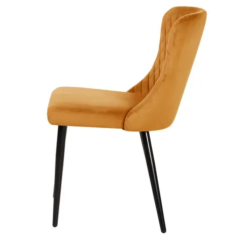 Chaise velours ORA or