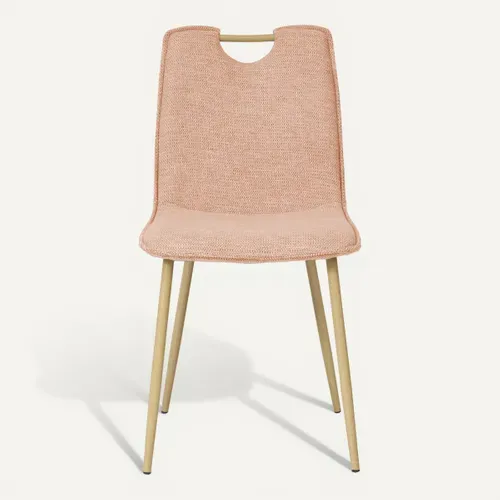 Chaise Tissu LILLY Rose vue de face