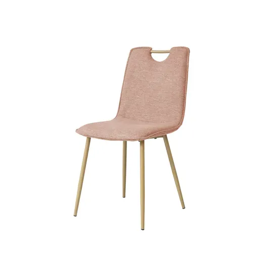 Chaise Tissu LILLY Rose vue de profil