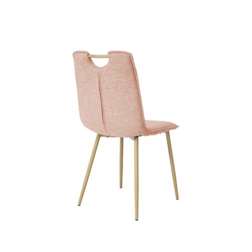 Chaise Tissu LILLY Rose vue de derrière