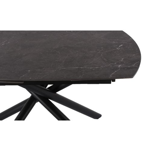 Table céramique L.120/180 CECILIA Gris anthracite