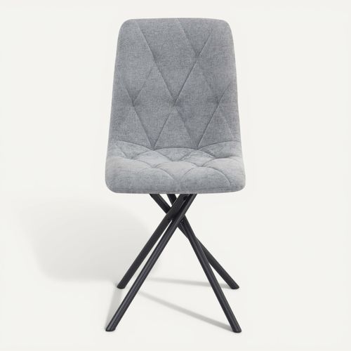 Chaise pivotante LYA Gris vue de face