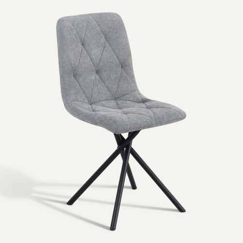 Chaise pivotante LYA Gris vue 3/4