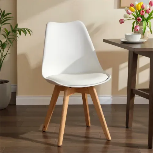 Chaise NORVEGE Blanc vue d'ambiance 1