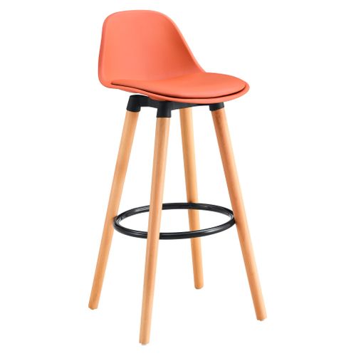 Tabouret bar H70 NORVEGE Terracotta vue 3/4