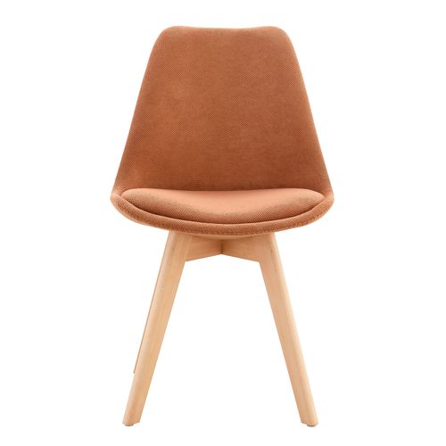 Chaise tissu NORVEGE Terracotta