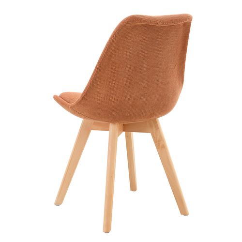 Chaise tissu NORVEGE Terracotta