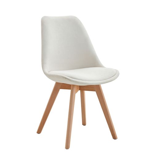 Chaise tissu NORVEGE Ecru