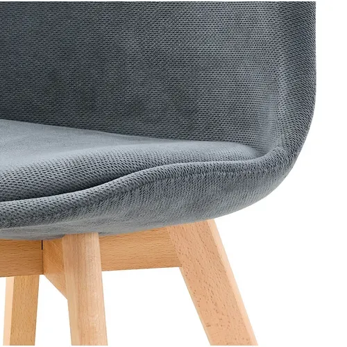 Chaise tissu NORVEGE Gris