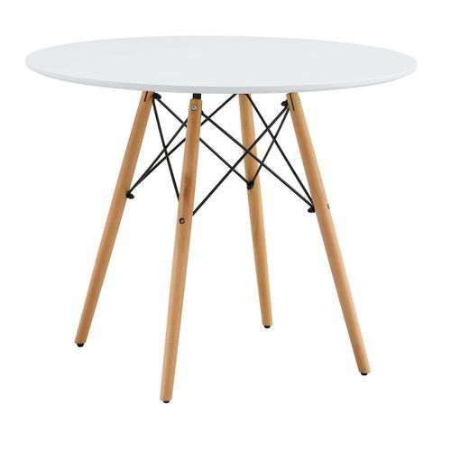 Coin repas table + 2 chaises SINA Blanc / gris
