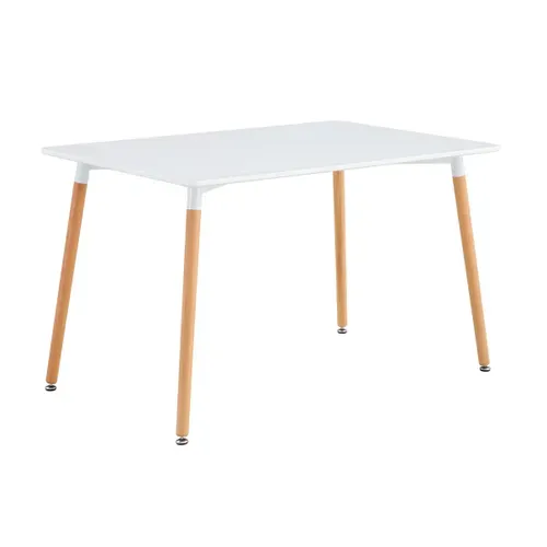 Coin repas table + 4 chaises SAMY Blanc / gris