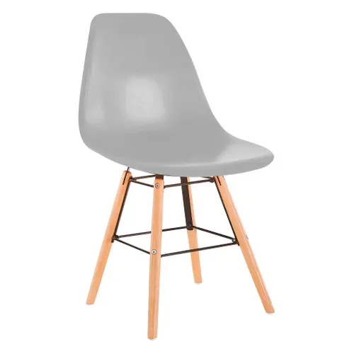 Chaise ALDA Gris vue 3/4