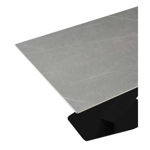 Table céramique L. 160 ELLA Gris clair vue détaillée