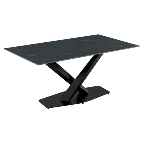 Table céramique L. 160 ELLA Gris anthracite