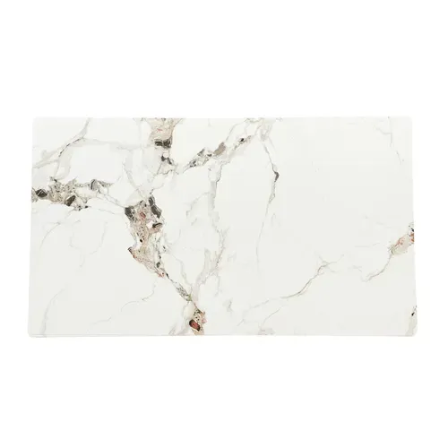 Table céramique L. 160 ELLA Blanc / taupe