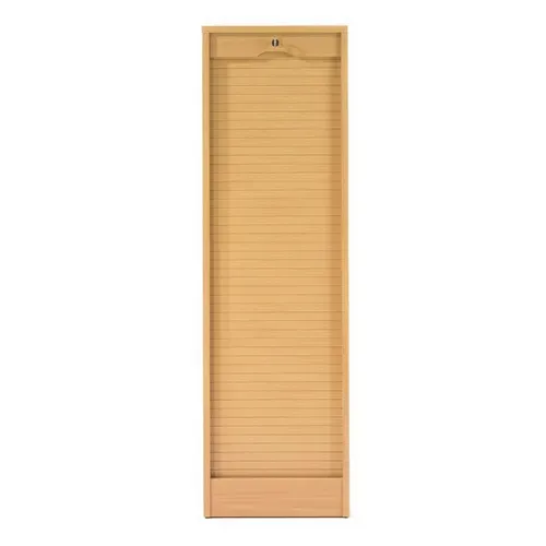 Classeur à Rideau 8 Tablettes Multi Coloris L 70 Cm H 108 Cm P 44 Cm - Beaux Meubles Pas Chers