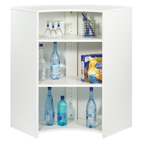 Meuble Bar Comptoir Cuisine Blanc 107 Cm - Coloris: Blanc