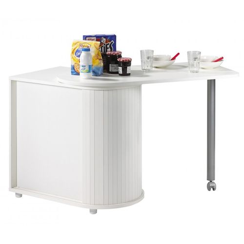 Table Pivotante Et Rangement De Cuisine Blanc