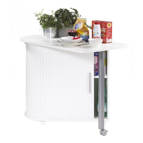 Table Pivotante Et Rangement De Cuisine Blanc