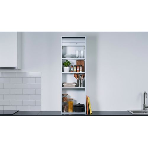 Meuble De Cuisine Alu 1 Rideau 4 Niches L 40 H 123.6 P 35 Cm