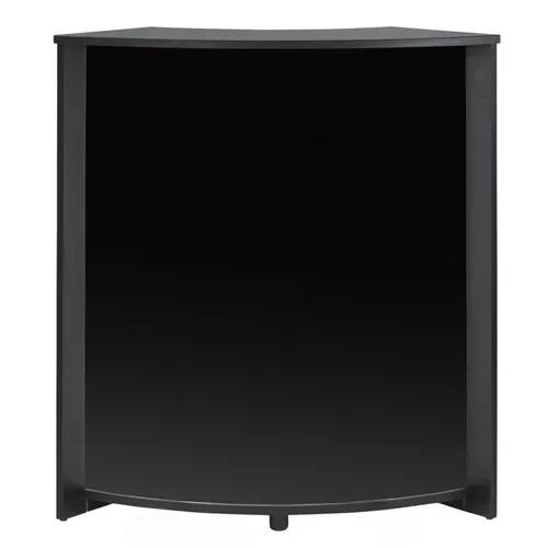 Meuble Comptoir Meuble Bar 96 Cm Face Noire 3 Niches 96,7 X 104,8 X 44,9 Cm - Coloris: Noir