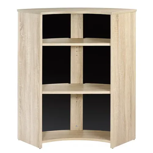Meuble-comptoir Bar Chêne 3 Niches 96,7 X 104,8 X 44,9 Cm - Coloris: Noir