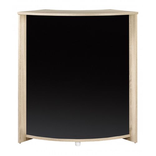 Meuble-comptoir Bar Chêne 3 Niches 96,7 X 104,8 X 44,9 Cm - Coloris: Noir