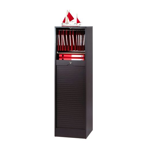 Classeur À Rideau 140 Cm Largeur 41 Cm - Noir