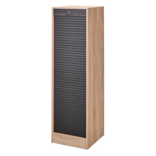 Classeur 140 cm MATHA imitation chêne et noir