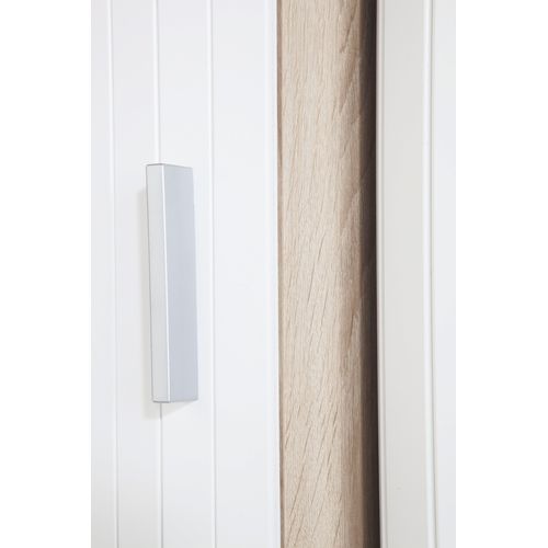 Mange-debout Chêne Blanc Table Pivotante 3 Niches 104,8 X 105,1 X 44 Cm