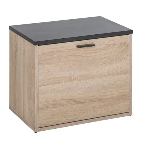 Banc Coffre à Chaussures 9 Paires - Coloris: Chêne Naturel