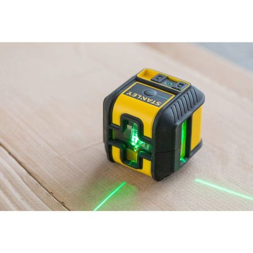 Niveau Laser Croix + Equerrage - Stht77592-1 - Piles - Vert