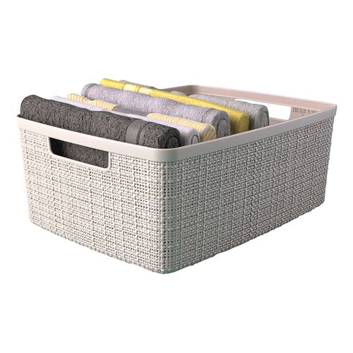 Panier 12L JUTE Blanc cassé