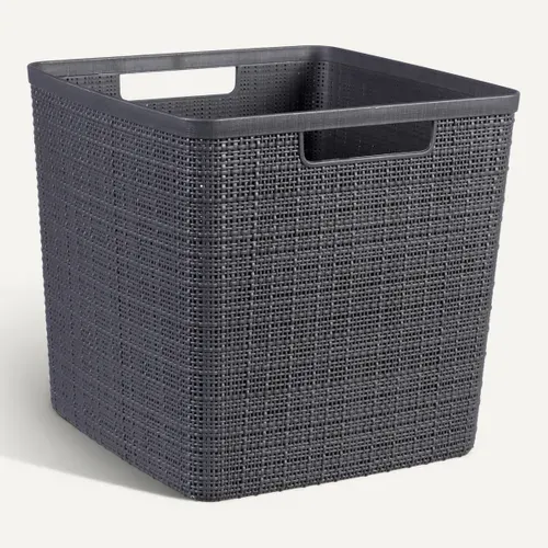 Panière 17L JUTE Gris vue 3/4