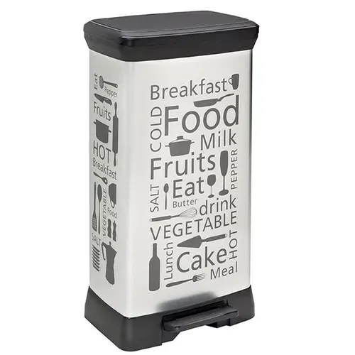 Poubelle 50L KITCHEN Argent vue 3/4