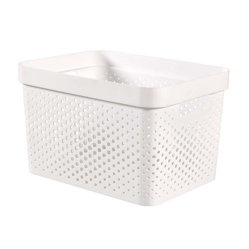 Bac 17L INFINITY blanc vue de profil