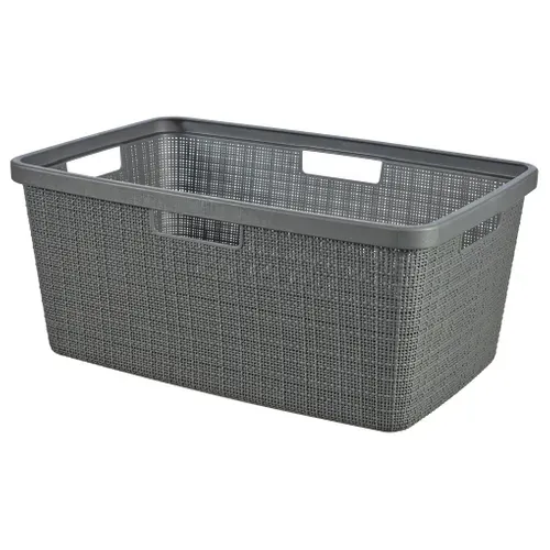 Corbeille à linge 46L JUTE Gris vue 3/4