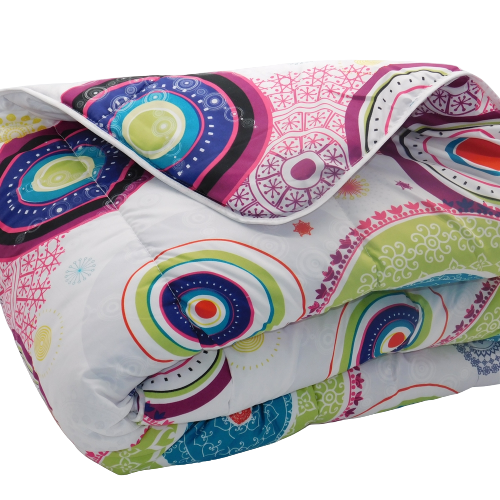 Couette Tempérée Imprimée Design - 1 Personne 140x200 - Mi Saison