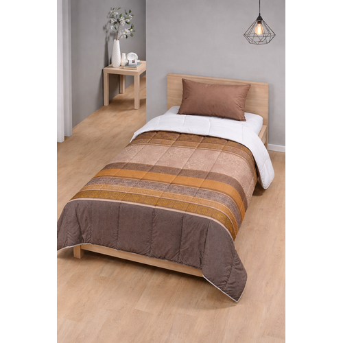 Couette Légère Imprimée Tomiris/non Tissé Blanc - 1 Personne 140x200 - Legere