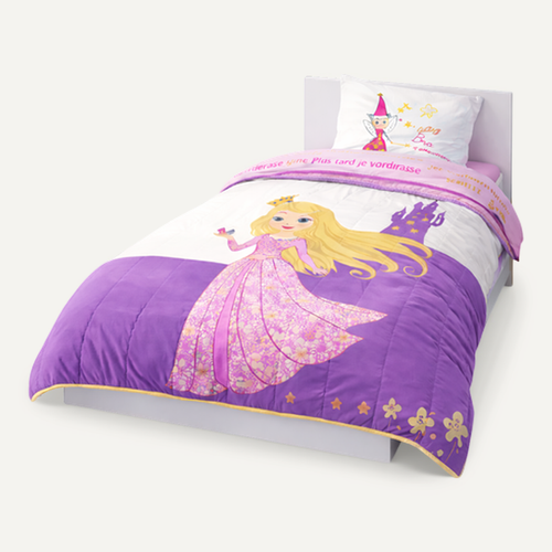 Couette Enfant Tempérée Imprimée Princesse / Fée - 1 Personne 140 X 200 - Toutes Saisons - Mortreux