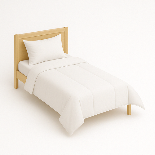 Couette Microfibre Blanche - 1 Personne - Légère