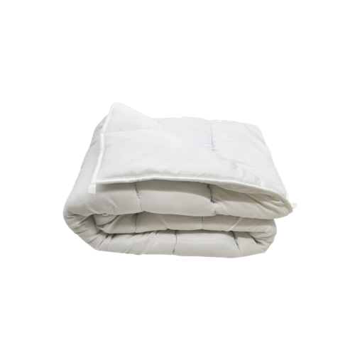 Couette Tempérée Microfibre Blanche - 1 Personne 140x200 - Mi Saison