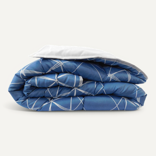 Couette Imprimée Mortreux - Mi-saison - Microfibre - Motif Géométrique - Taille Unique