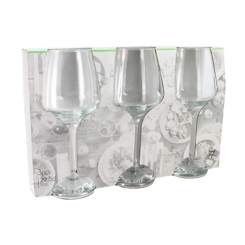 Lot de 3 verres à vin 29,5cl FLORENCE Transparent